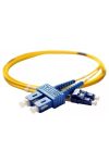 LEGRAND 032603 patch kábel optika OS1/OS2 (UPC) monomódusú SC/LC duplex 9/125um LSZH (LSOH) sárga 1 méter LCS3