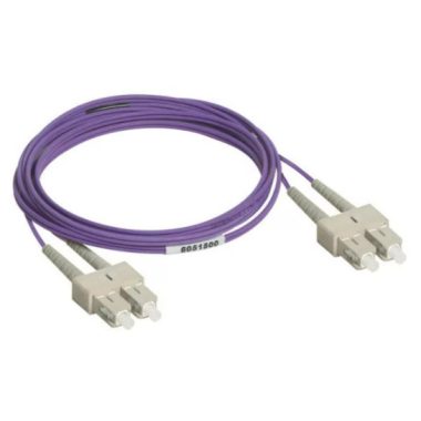 LEGRAND 032612 patch cable optics OM3 (PC) multimode SC/LC duplex 50/125 um LSZH (LSOH) purple 1 meter LCS3
