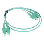   LEGRAND 032630 patch kábel optika OM4 multimódusú SC/SC duplex 50/125um LSZH (LSOH) kék 1 méter LCS3