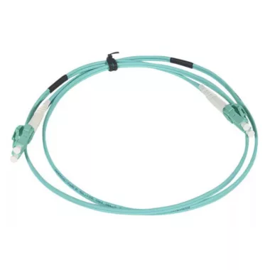 LEGRAND 032634 patch kábel optika OM4 multimódusú LC/LC duplex 50/125um LSZH (LSOH) kék 1 méter LCS3