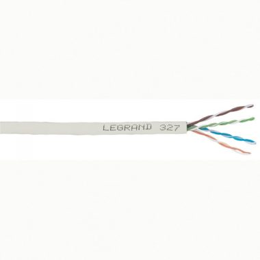 LEGRAND 032752 fali kábel réz Cat5e árnyékolt (F/UTP) 4 érpár (AWG24) LSZH (LSOH) szürke Dca-s2,d2,a1 305m-kartondoboz LCS3