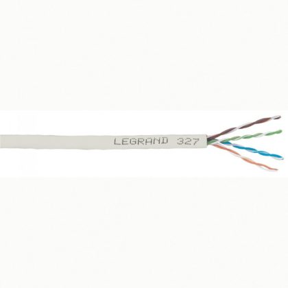   LEGRAND 032753 fali kábel réz Cat5e árnyékolt (F/UTP) 4 érpár (AWG24) PVC szürke Eca 305m-kartondoboz LCS3