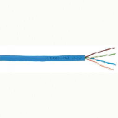 LEGRAND 032755 fali kábel réz Cat6 árnyékolatlan (U/UTP) 4 érpár (AWG23) PVC kék Eca 305m-kartondoboz LCS3