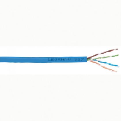   LEGRAND 032758 fali kábel réz Cat6 árnyékolt (F/UTP) 4 érpár (AWG23) PVC kék Eca 500m-kábeldob LCS3