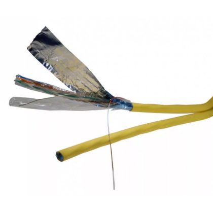   LEGRAND 032878 cablu de perete cupru Cat6A ecranat (F / UTP) 2x4 fire de perete (AWG24) LSZH (LSOH) galben Dca-s2, d2, a2 ​​500m tambur de cablu LCS3