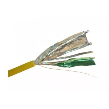 LEGRAND 032883 fali kábel réz Cat6A árnyékolt (F/FTP) 4 érpár (AWG23) LSZH (LSOH) sárga Cca-s1,d1,a1 500m-kábeldob LCS3