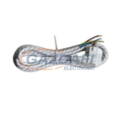 COMMEL 0333 csatlakozókábel vasalóhoz, 2m, 6A, 250V ~1300W, H03RT-H 3x0,75