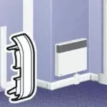LEGRAND 033744 DLP floor edge end cap for 80x20 channel
