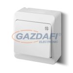   ELEKTRO-PLAST 0338-02 "Hermes" kereszt kapcsoló, falon kívüli, fehér, IP44, 250V, 10A