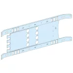   SCHNEIDER 03412 Prisma Plus Szerelőlap NS-INS250, vízszintes, rögzített, billenőkaros kapcsoló, 4P
