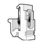 LEGRAND 036459 Altis Fixocap G sínekre, M5 csavarhoz