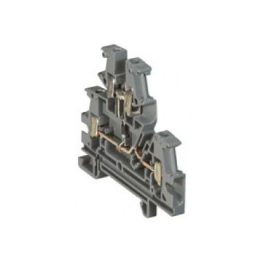 LEGRAND 037155 Viking3 phase 4mm2 diode terminal block gray with 2-story screw