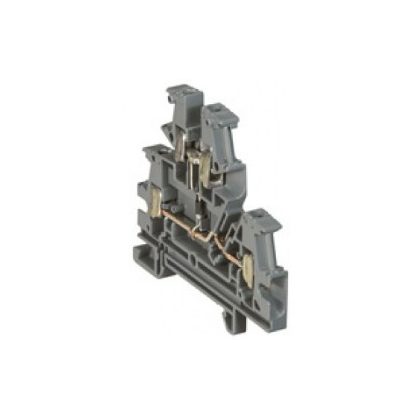   LEGRAND 037155 Viking3 phase 4mm2 diode terminal block gray with 2-story screw