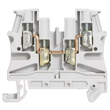 LEGRAND 037169 Viking3 fázis 4mm2 2-2 be-/kimenet sorkapocs szürke 1 emeletes csavarral