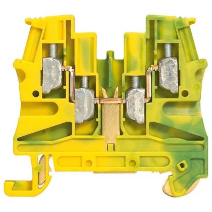   LEGRAND 037179 Viking3 védőföld 4mm2 2-2 be-/kimenet sorkapocs fémtalp 1 emeletes csavarral