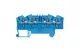 LEGRAND 037209 Viking3 neutral terminal block 4mm2 for 4 wires 2-2 in/out blue 1-story spring