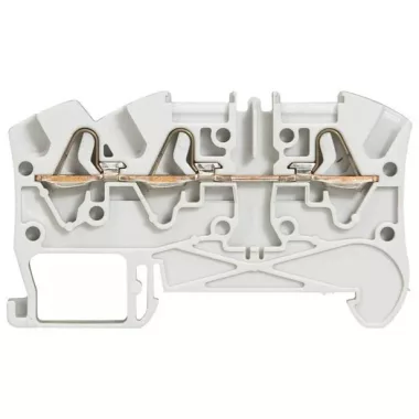LEGRAND 037243 Viking3 fázissorkapocs 4mm2 3 3 vezetékes 1-2 be/kiment,szürke 1 emeletes rugós