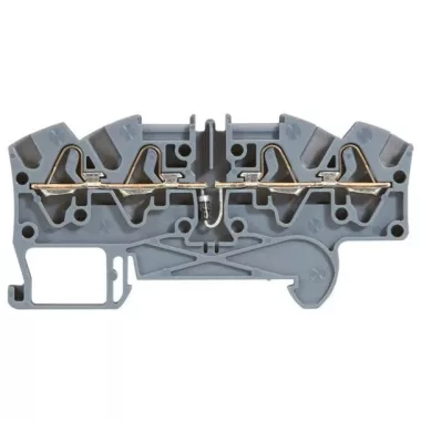 LEGRAND 037254 Viking3 fázis4mm2 diódás sorkapocs 4 vezetékes,2-2 be/ki szürke 1 emeletes rugós