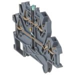   LEGRAND 037256 Viking3 phase 4mm2 LED terminal block for 4 wires, gray 2-story spring