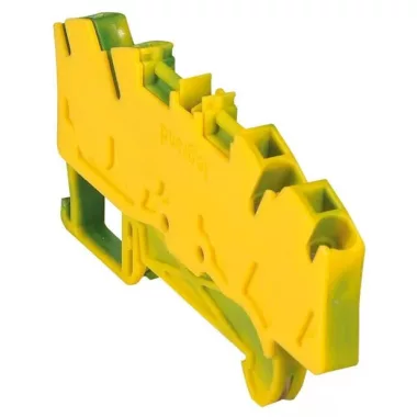 LEGRAND 037279 Viking3 védőföldsorkapocs 4mm2 4 vezetékes, 2-2 be/kimenet fémtalap 1 em. rugós