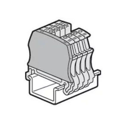   LEGRAND 037553 Viking3 szigetelő végzáró 5-6 mm osztástávolság. 2 szintes csavaroshoz