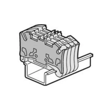   LEGRAND 037588 Viking3 szigetelő végzáró 5 mm osztástávolság 2 be- 2ki, rugóshoz