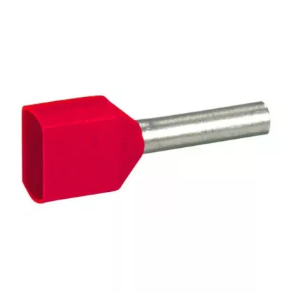 LEGRAND 037688 Starfix 2x1mm2 érvéghüvely piros