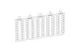 LEGRAND 039505 Viking3 jelölő 1-10 vízszintes 5mm széles