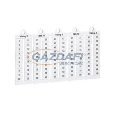 LEGRAND 039570 Viking3 jelölő 1-100 függőleges 6mm széles