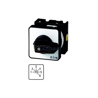   EATON 041226 T0-3-8233/E Vezérl. fokozatkapcsoló 1p 20A beépíthető, 6fok.