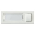   GAO 04250 Csengőnyomó gomb, feliratozható, 24V, 2A, fehér