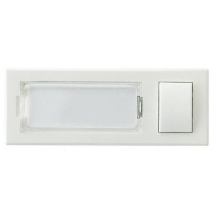   GAO 04250 Csengőnyomó gomb, feliratozható, 24V, 2A, fehér