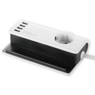 GAO 0433H Desktop Extender with 4 USB Charger, 16A