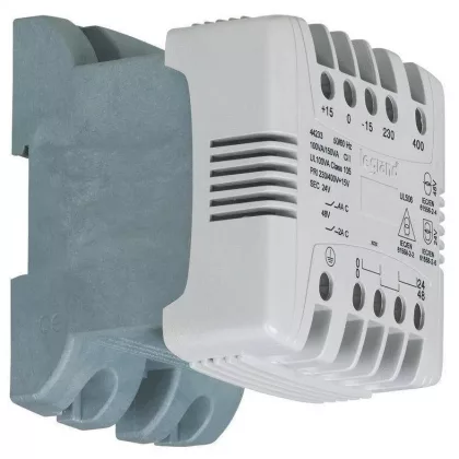   LEGRAND 044233 vez. és bizt./lev. transzformátor 230-400V / 24-48V 100VA