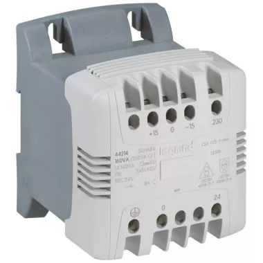 LEGRAND 044236 vez. és bizt./lev. transzformátor 230-400V / 24-48V 400VA
