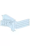 SCHNEIDER 04426 Prisma Plus Áthelyezett csatlakozás rögzített NS250, billenőkaros kapcsoló, 4P