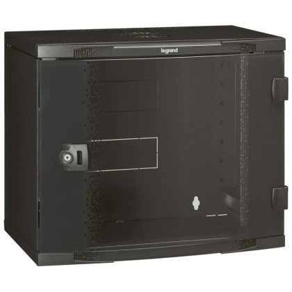   LEGRAND 046206 wall rack cabinet 19" 9U CORE: 500 WIDTH: 600 DEPTH: 580 anthracite one-piece glass door MAX: 27 kg LCS2
