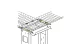 LEGRAND 046418 LCS2RACK cable tray support structure DEPTH: 521
