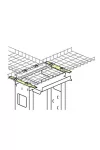 LEGRAND 046419 LCS2RACK kábeltálca tartó szerkezet MÉLY: 667