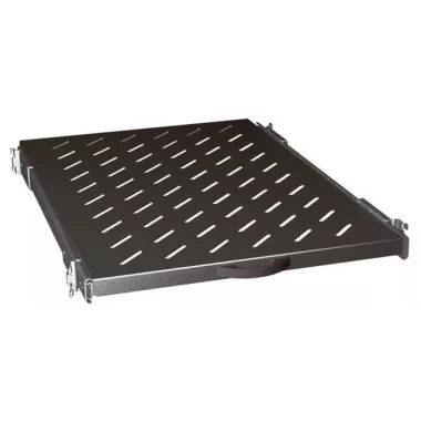 LEGRAND 046510 tálca kihúzható 1U-19" 4 ponton rögzíthető gyorspánttal MÉLY: 825 MAX: 50 kg fekete LCS2