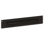 LEGRAND 046529 vizszintes rendezők 2U-19" átmenő kivágással gyorspánttal rögzítés átmenő kivágásokkal (kétirányú) műanyag LCS3