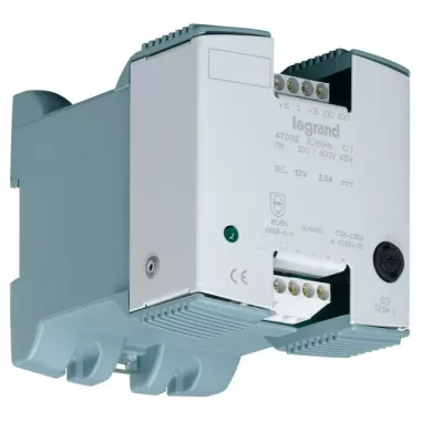 LEGRAND 047002 tápegység 30VA 230-400/12V= egyenirányított szűrővel