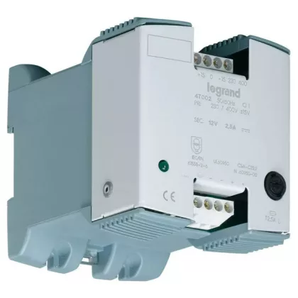 LEGRAND 047002 tápegység 30VA 230-400/12V= egyenirányított szűrővel