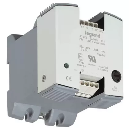   LEGRAND 047022 power supply 60VA 230-400/24V= with rectified filter