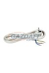 Cablu de conectare COMMEL 0481, 1,5m, 10A 250V ~ 2200W, H05VV-F 3x1, alb