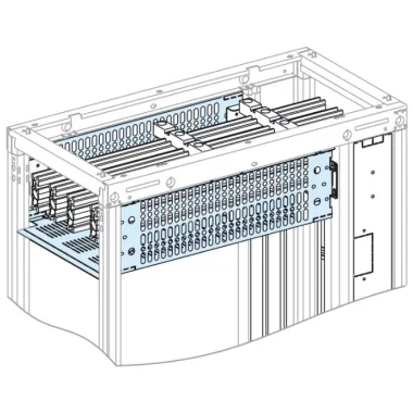 SCHNEIDER 04963 Prisma Plus Forma 2 burkolat 4000A vízszintes gyűjtősinekhez W300 D600