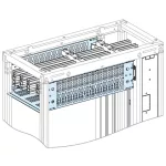   SCHNEIDER 04968 Prisma Plus Forma 2 burkolat 4000A vízszintes gyűjtősinekhez W800 D600