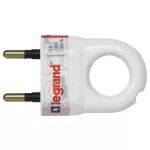 LEGRAND 050162 2P csatlakozódugó 6A, fehér műanyag