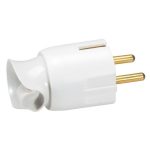 LEGRAND 050172 Grounded plug can be rotated 360°, white