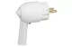 LEGRAND 050175 Grounded plug with lever, white